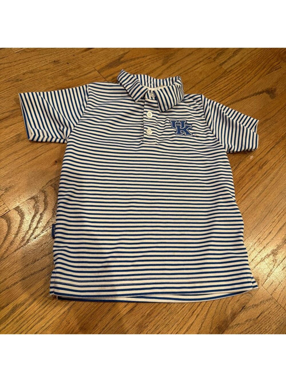 GARB BOYS UK KENTUCKY BLUE WHITE STRIPE GOLF POLO 3T